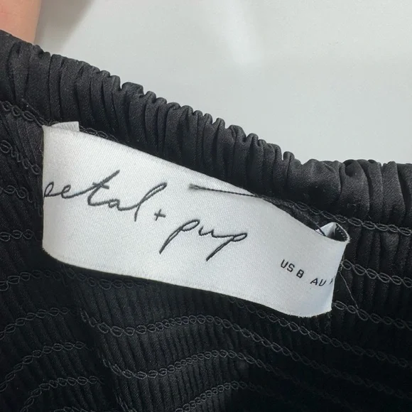 Petal & Pup Vikki Black Midi dress size S B1890 - Picture 6 of 7
